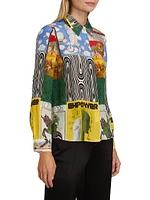 Willa Graphic-Print Long-Sleeve Blouse