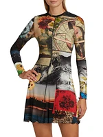 Delora Photograph Print Minidress