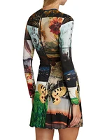 Delora Photograph Print Minidress