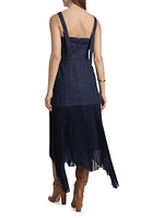 Jac Denim Combo Midi-Dress