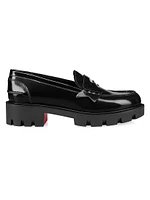 Penny Lug Calf Leather Loafers