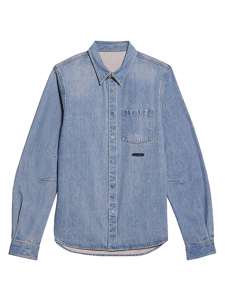 Curved CL Denim Shirt