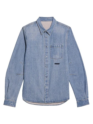 Curved CL Denim Shirt