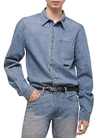 Curved CL Denim Shirt