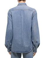 Curved CL Denim Shirt