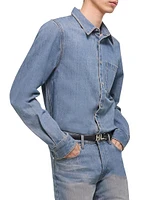 Curved CL Denim Shirt