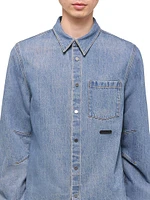 Curved CL Denim Shirt