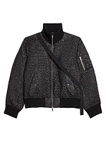 Bubble Wrap Seatbelt Bomber Jacket