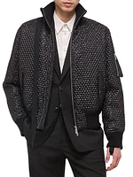 Bubble Wrap Seatbelt Bomber Jacket