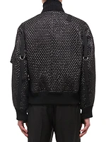 Bubble Wrap Seatbelt Bomber Jacket