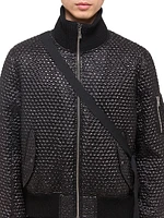 Bubble Wrap Seatbelt Bomber Jacket