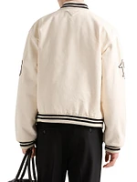 Cotton Bomber Jacket with Patch