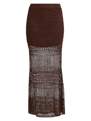 Topanga Crochet Maxi Skirt