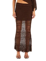 Topanga Crochet Maxi Skirt