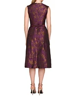 Margaret Floral Jacquard Cocktail Dress