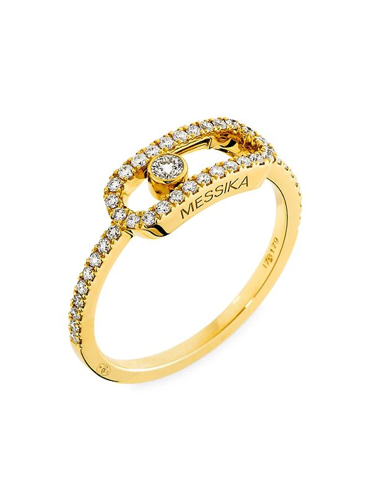 Move Uno 18K Yellow Gold & 0.31 TCW Diamond Ring