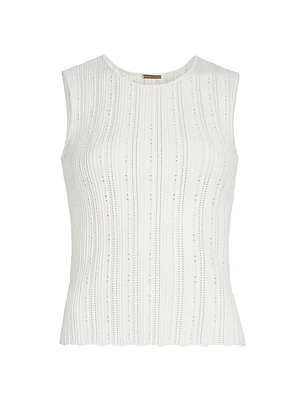 Pointelle Jacquard Top