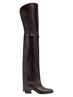 Show 55MM Over-The-Knee Leather Boots