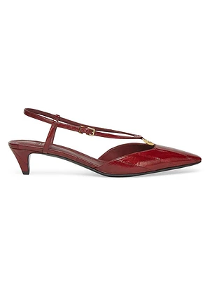 Fold 35MM Eel Slingbacks