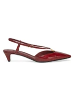 Fold 35MM Eel Slingbacks