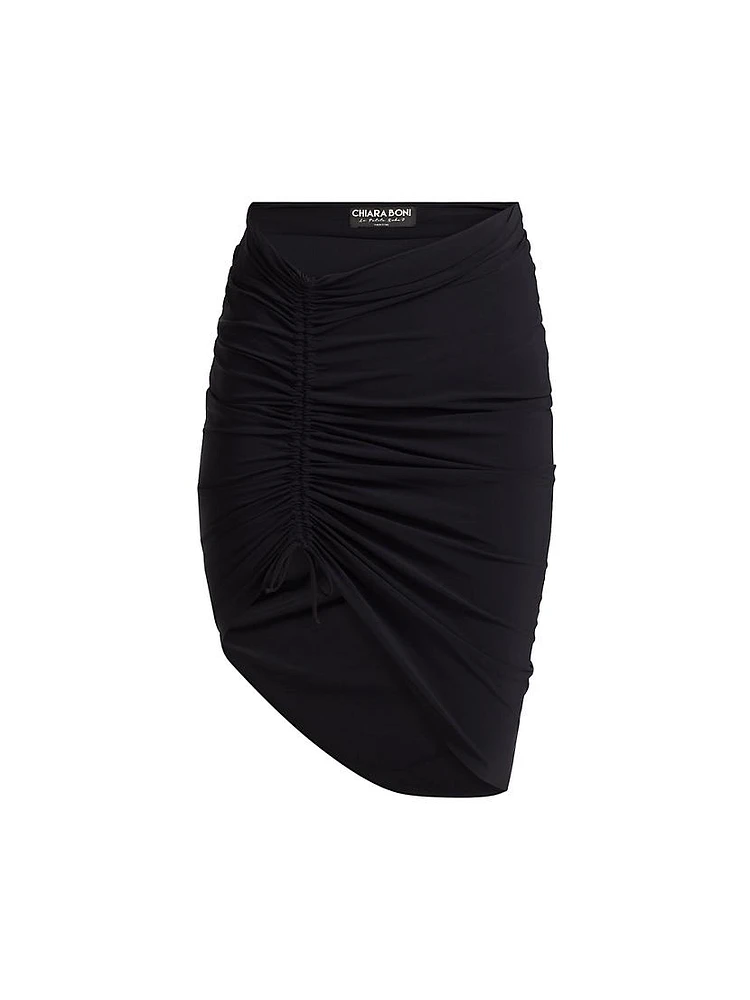 Mita Ruched Cover-Up Skirt