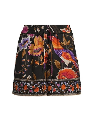 Erin Floral Cotton Elasticized Shorts