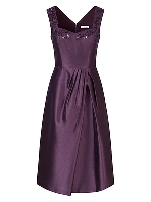 Lilibet Embellished Metallic Organza Cocktail Dress