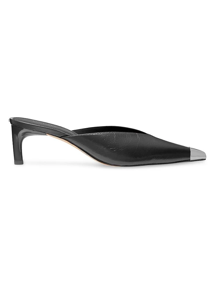 Kasia 60MM Leather Mules