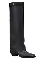 Leather Knee-High Boots