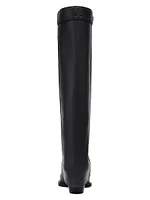 Leather Knee-High Boots