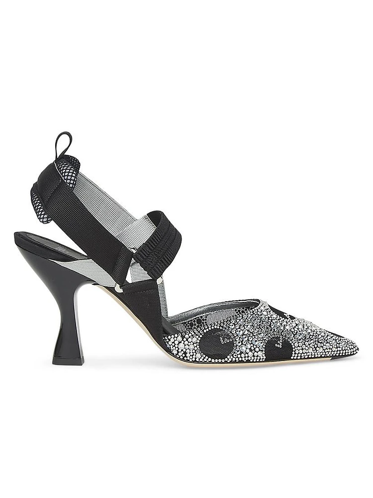 Colibri 85MM Strass-Embellished Pumps