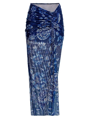 Riveria Radiance Tock Azure Floral Pareo