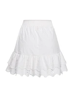 Riveria Radiance Nixi Azure Cotton Miniskirt