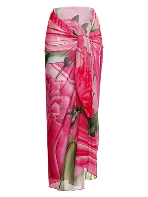 Riveria Radiance Marine Mirage Floral Pareo