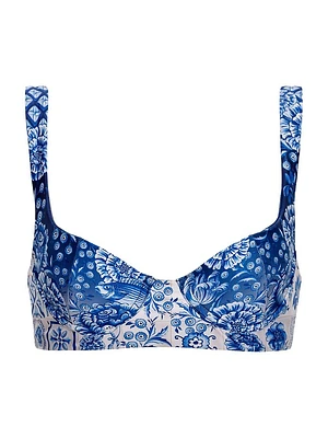 Riveria Radiance Balena Azure Floral Underwire Bikini Top