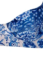 Riveria Radiance Balena Azure Floral Underwire Bikini Top