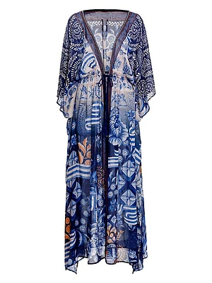 Riveria Radiance Sam Azure Floral Tunic