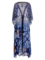 Riveria Radiance Sam Azure Floral Tunic