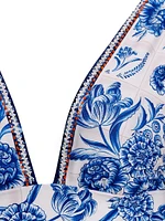 Riveria Radiance Laurie Azure Floral Bikini Top