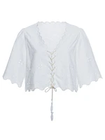 Riveria Radiance Madeira Azure Cotton Blouse