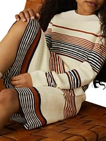 Little Girl's & Remi Striped Knit Long-Sleeve Dress