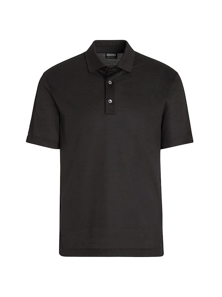 High Performance Wool Piquet Polo Shirt