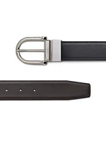 Smooth Leather Reversible Belt