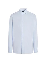 Micro-Striped Centoventimila Cotton Shirt