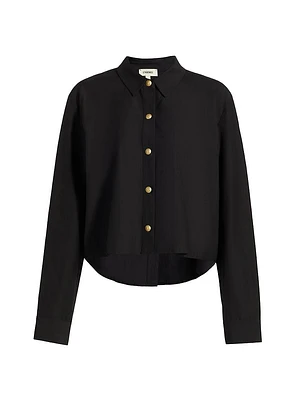 Cosette Crop High-Low Shirt