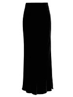 Zeta Velvet Maxi Skirt