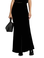 Zeta Velvet Maxi Skirt