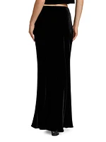 Zeta Velvet Maxi Skirt