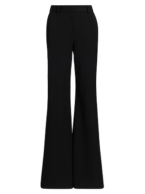 Pilar Mid-Rise Flare Trousers