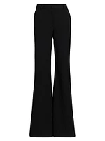 Pilar Mid-Rise Flare Trousers